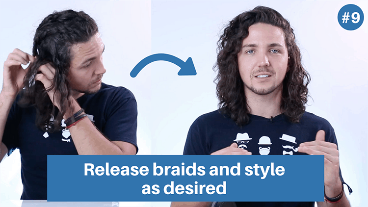 How to tame curly hair for men