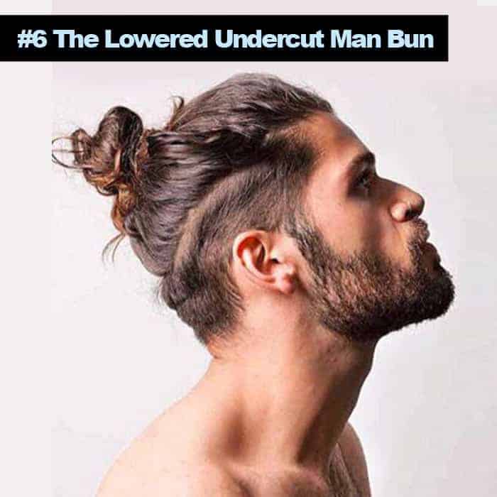 Lowered Undercut Man Bun