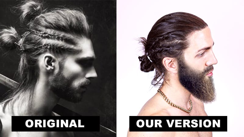 Double Braided Man Bun