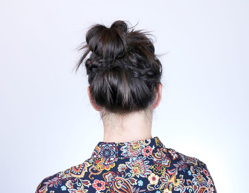 man bun braid styles