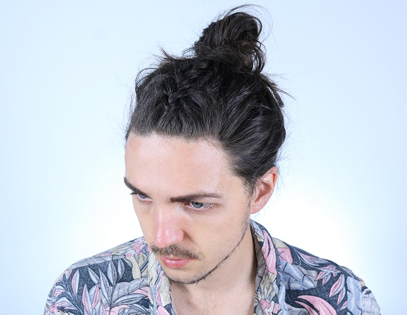 The Top Braid Man Bun 