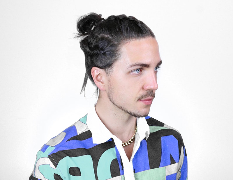 The Tri Braid Man Bun