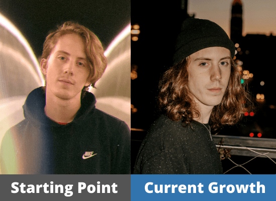 Brendan's hair growth journey