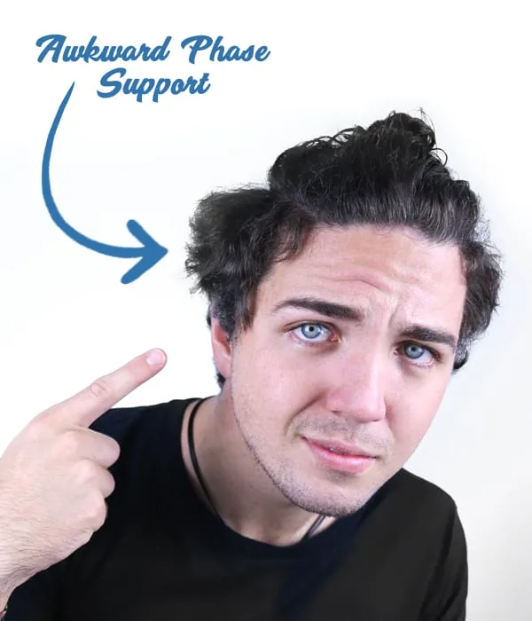 Learn more how to grow out your hair 